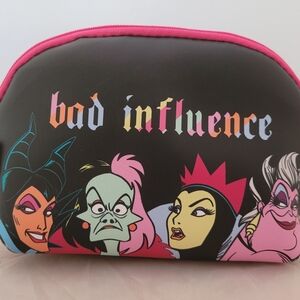Disney Villains Pink & Black Cosmetic Pouch